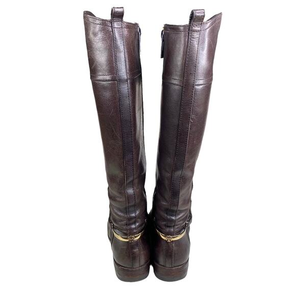 Tory Burch Women’s Jess Brown Leather Riding Boot Size US 6.5 - Picture 7 of 12